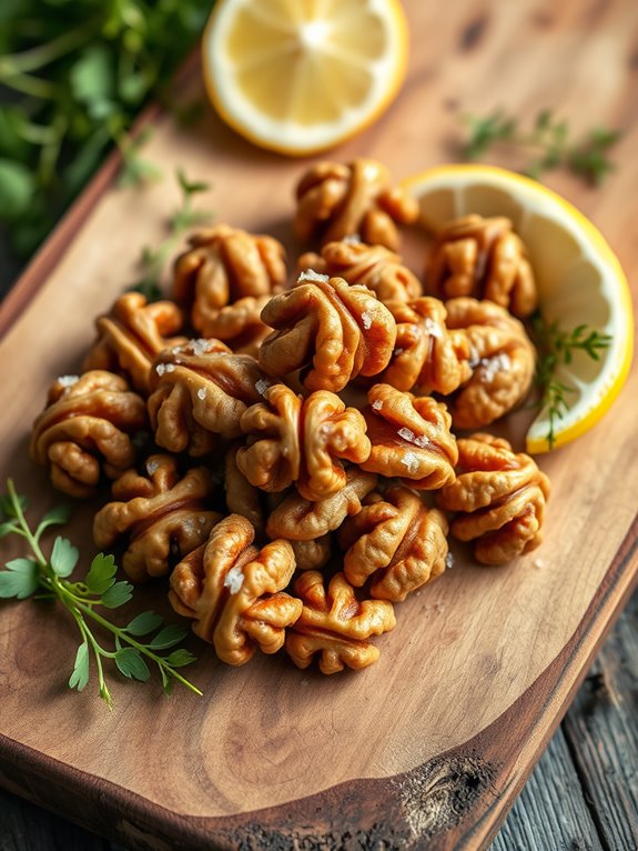 savory roasted sea salt walnuts