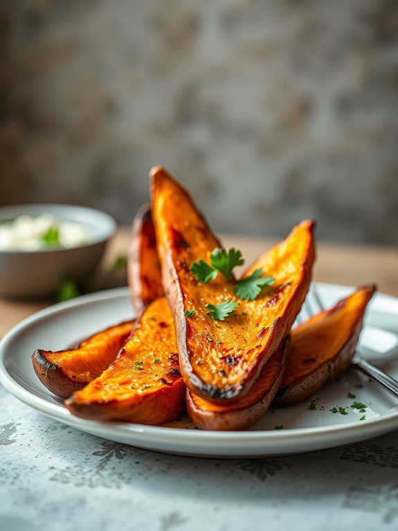 savory roasted sweet potatoes