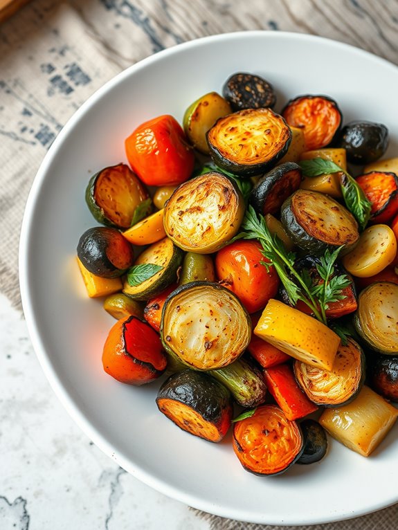 savory roasted vegetable mix