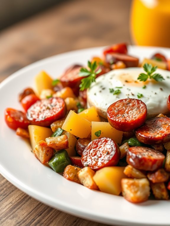 savory sausage breakfast dish