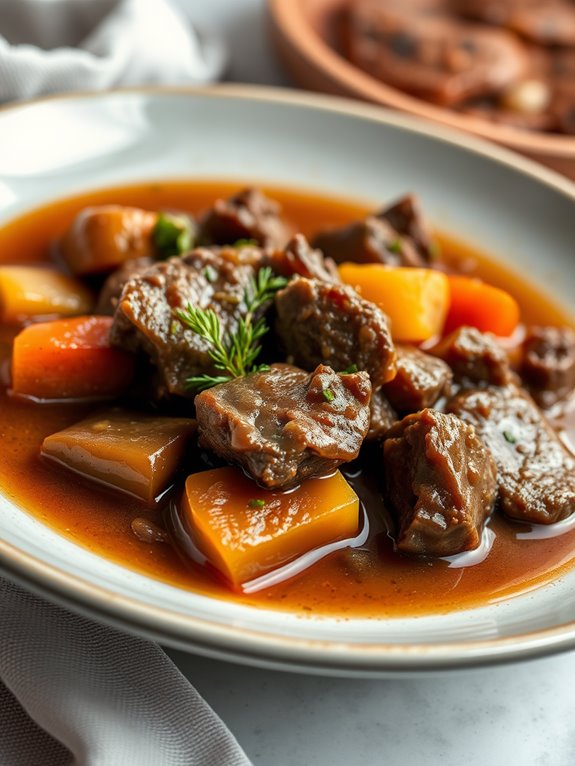 savory slow cooked beef stew