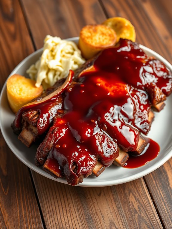 savory smoky bourbon ribs