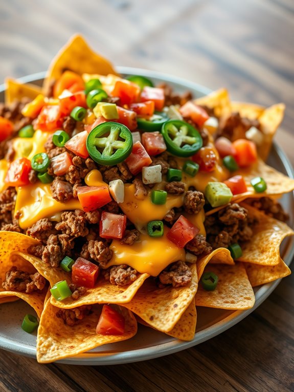 savory southwest beef nachos