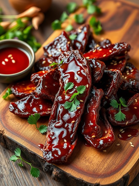 savory spicy beef jerky