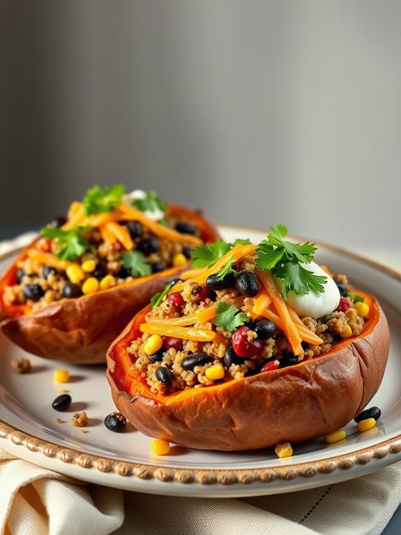 savory stuffed sweet potatoes