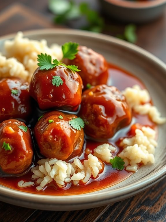 savory swedish meatball dish