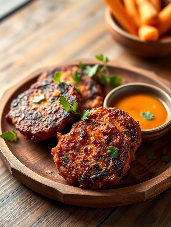 savory sweet potato fritters