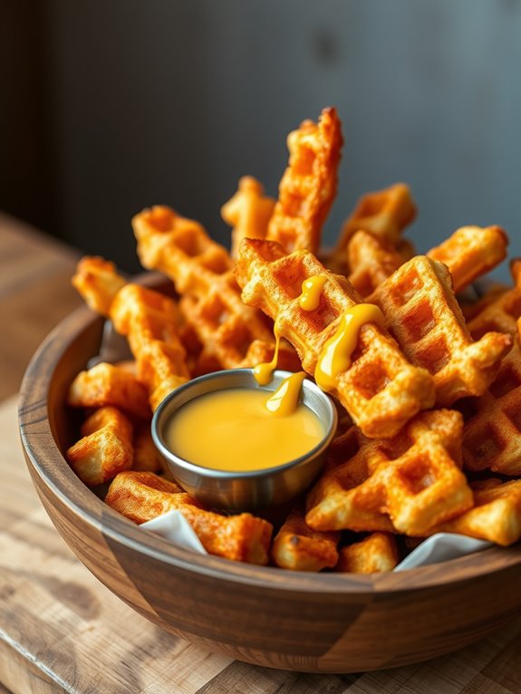 savory sweet waffle fries