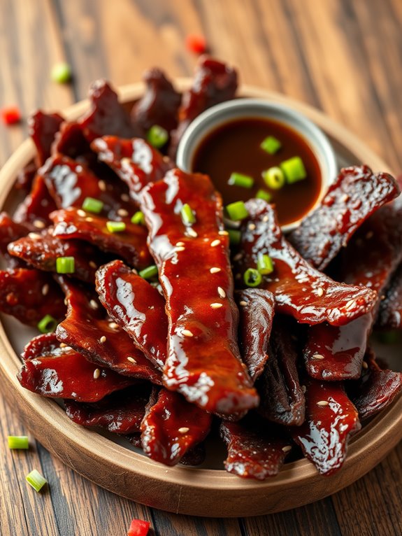 savory teriyaki beef snack