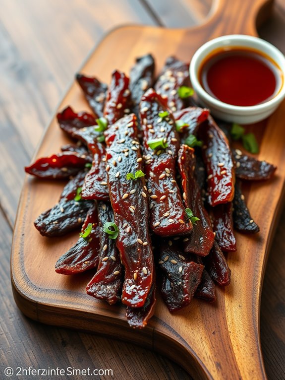 savory teriyaki beef snack