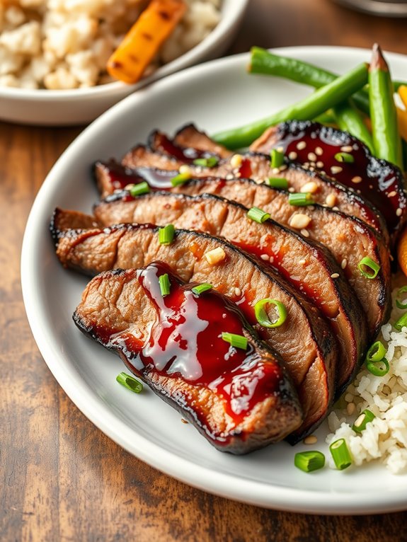 savory teriyaki flank steak