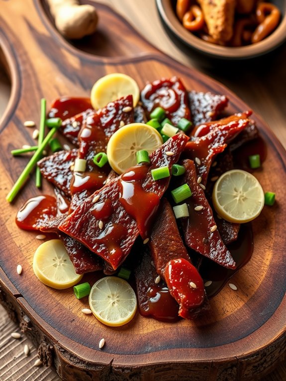 savory teriyaki ginger jerky