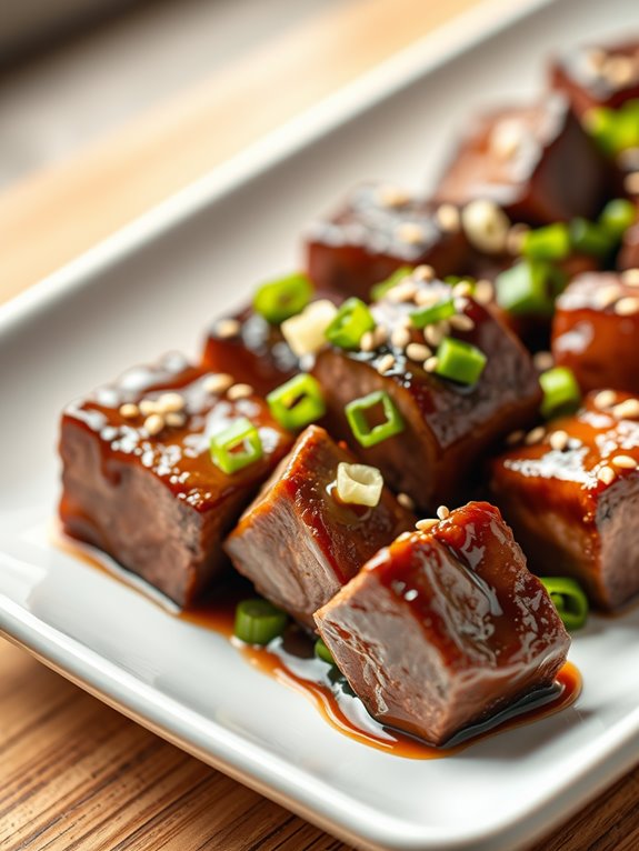 savory teriyaki steak bites