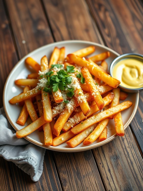 savory truffle garlic fries