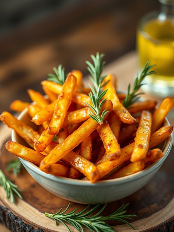 savory truffle rosemary fries