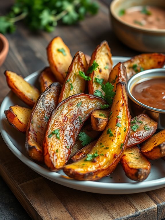 seasoned herbal potato wedges