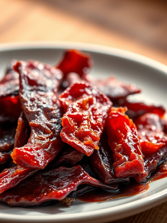 smoky flavored beef jerky