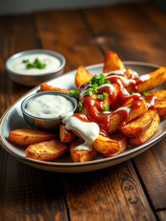 spicy bbq potato wedges