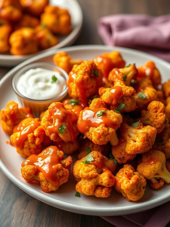 spicy cauliflower snack bites