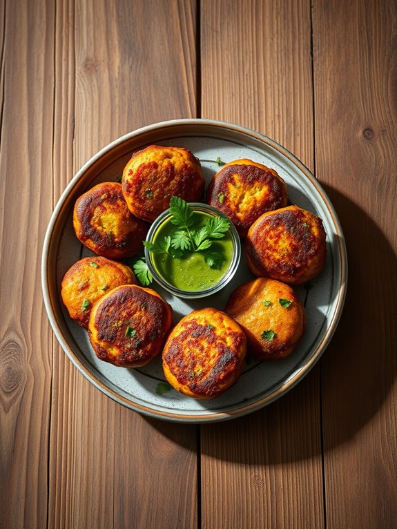 spicy chickpea fritters recipe