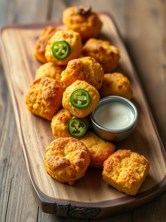 spicy cornbread snack bites