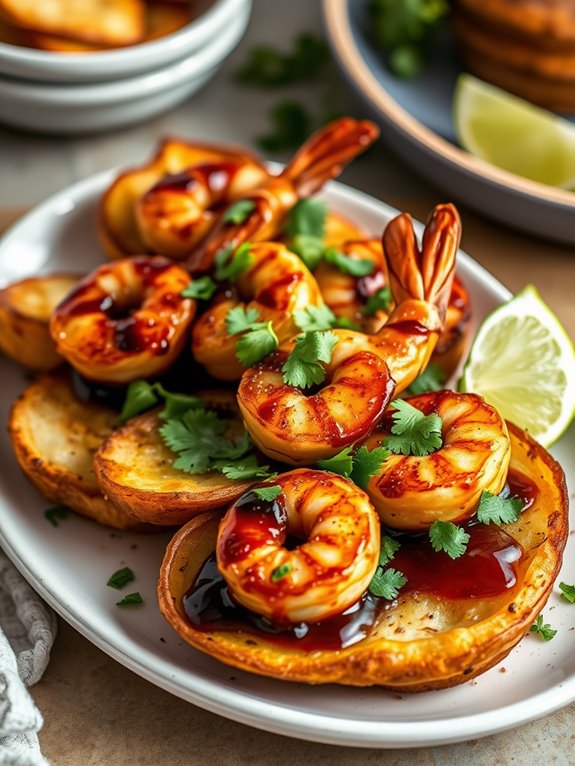 spicy grilled shrimp dish