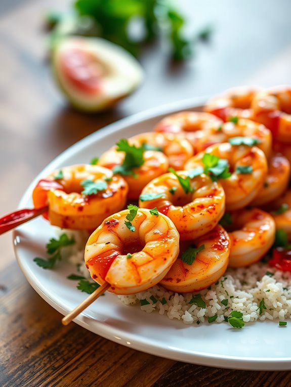 spicy grilled shrimp skewers