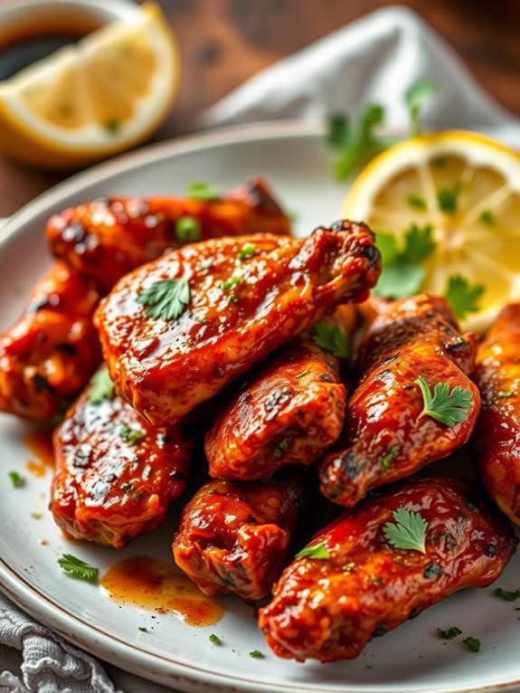 spicy marinated chicken wings