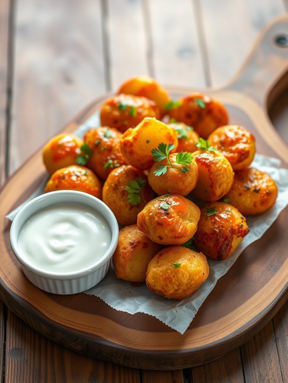 spicy potato snack bites