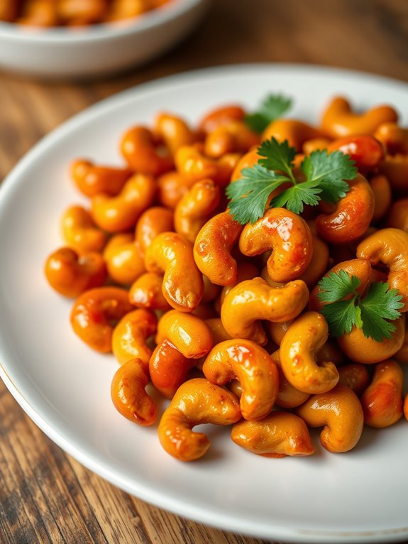 spicy thai cashew snacks