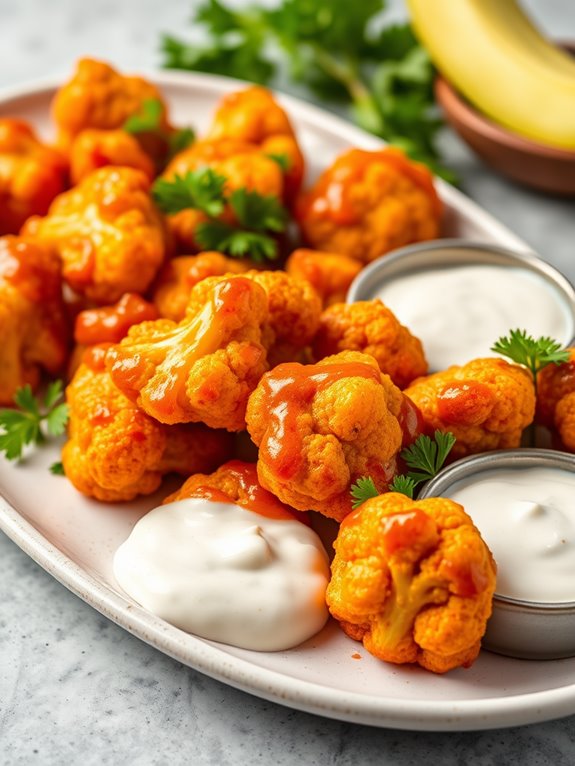 spicy vegetarian cauliflower snack