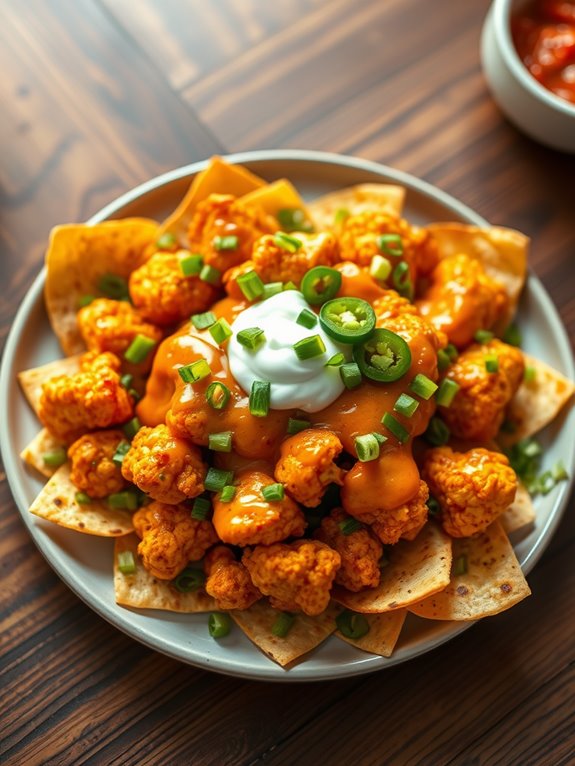 spicy vegetarian nacho dish