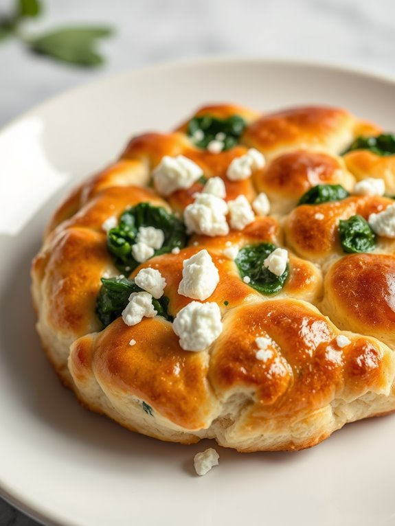 spinach feta cloud bread