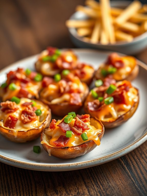 stuffed mini potato skins