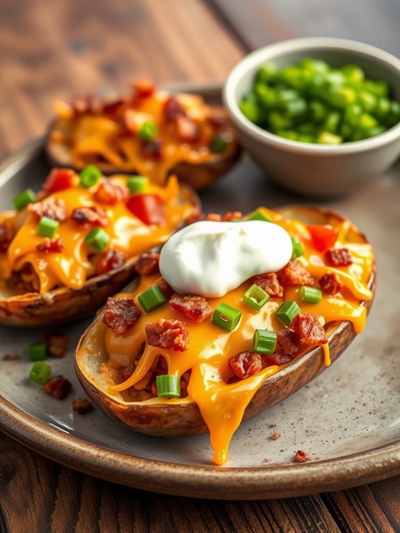 stuffed potato skin delights