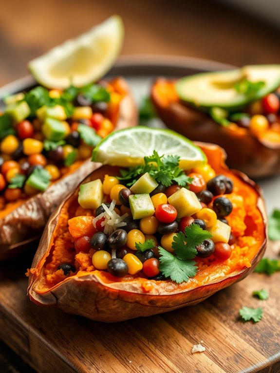 stuffed sweet potatoes recipe