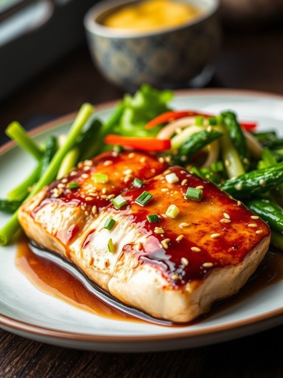 sweet and savory swordfish