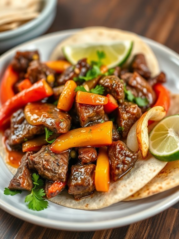 sweet and zesty fajitas