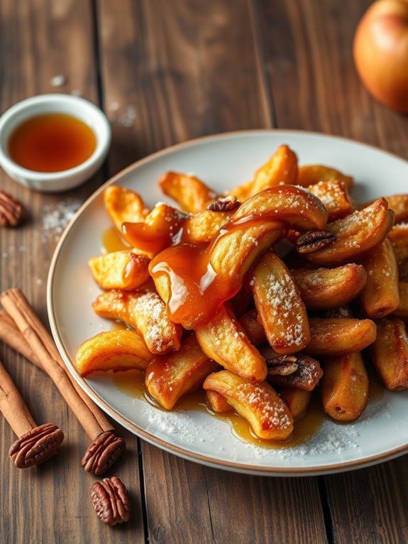 sweet maple pecan fries