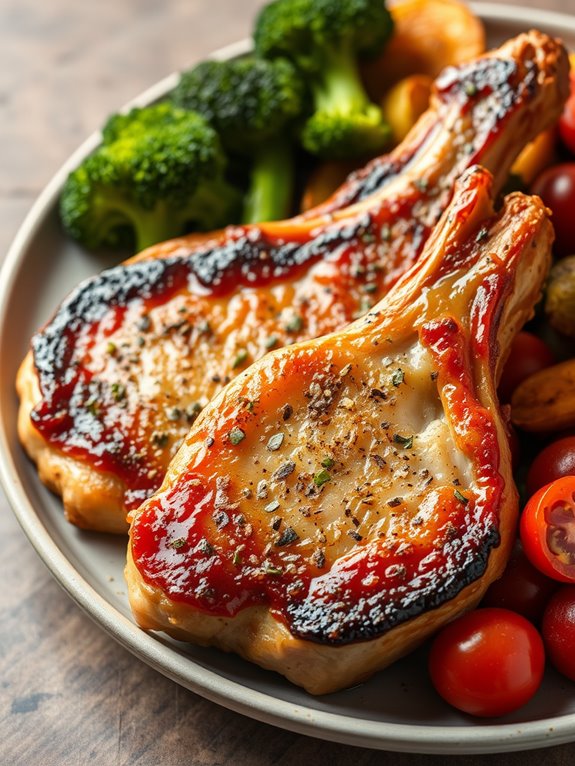 tender savory pork chops