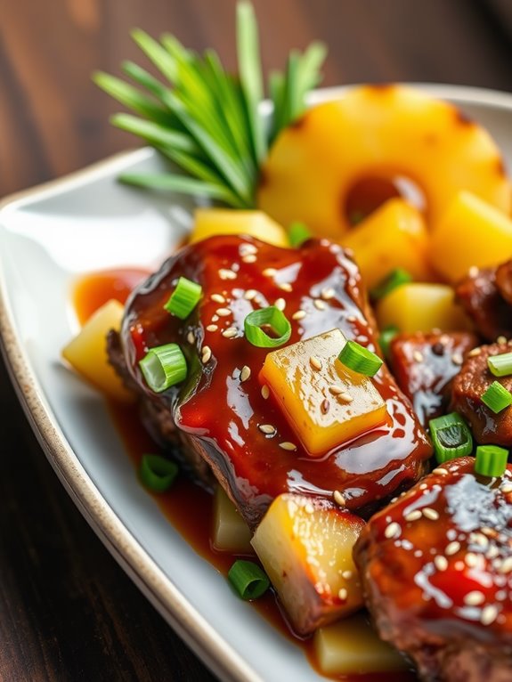 teriyaki glazed short ribs