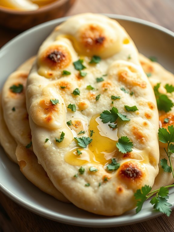 traditional indian garlic bread