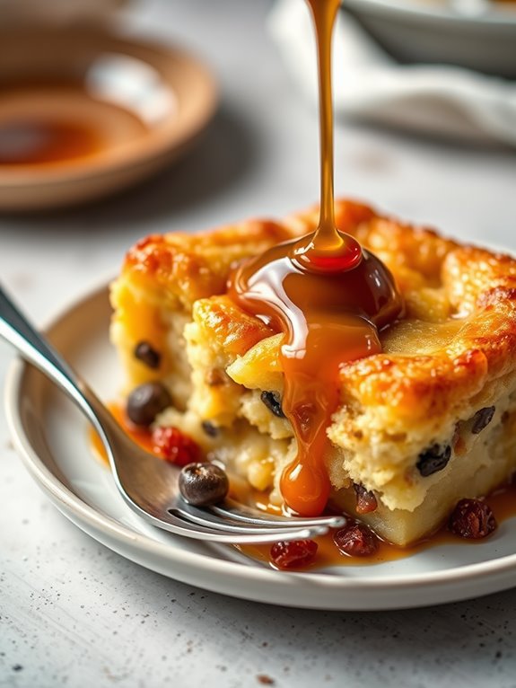 traditional vanilla bread pudding