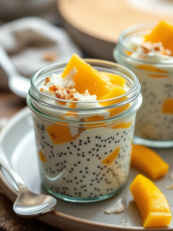 tropical chia pudding delight