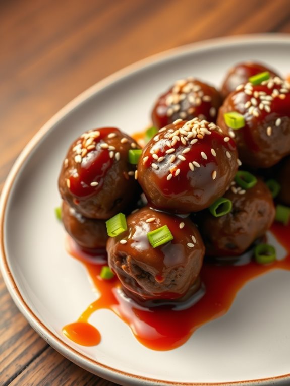 zesty asian meatball delight