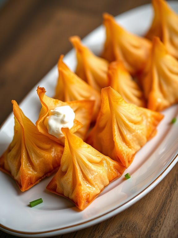 zesty cream cheese rangoons