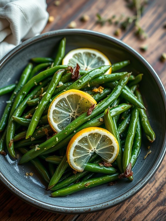 zesty green bean dish