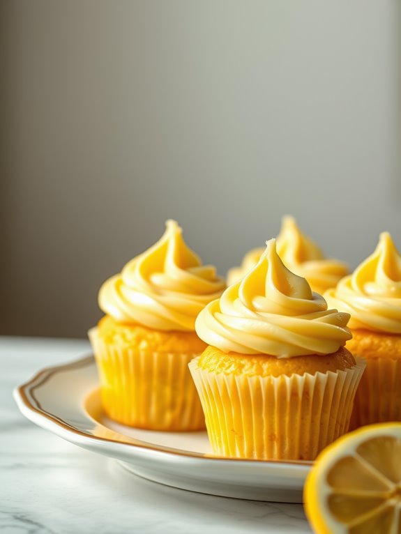 zesty lemon flavored cupcakes