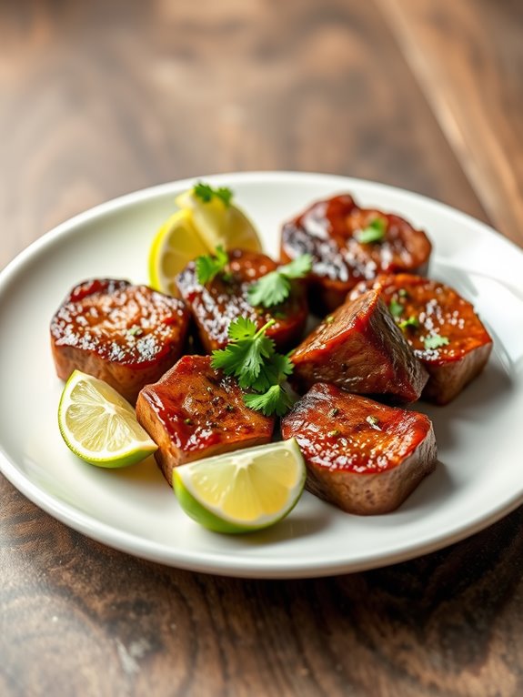 zesty marinated beef morsels