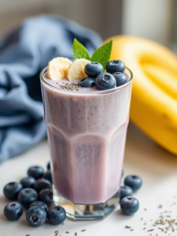 almond butter blueberry smoothie